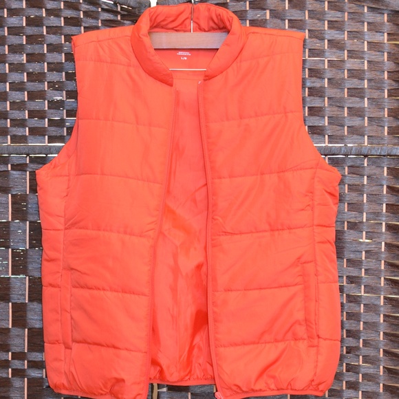 JOE FRESH Orange Vest SZ L - Picture 1 of 4